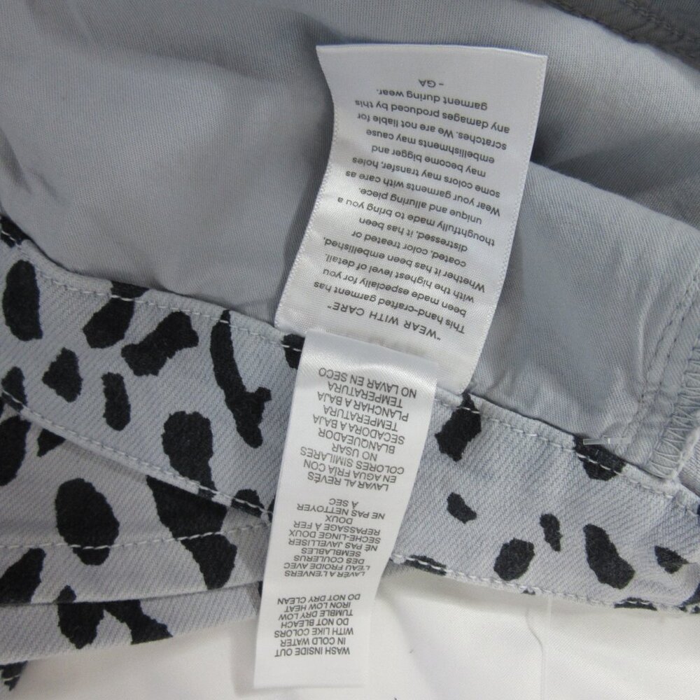 Good American Jeans Good Icon Straight Mineral Glass Leopard Plus Size 20 NWT - Picture 13 of 16